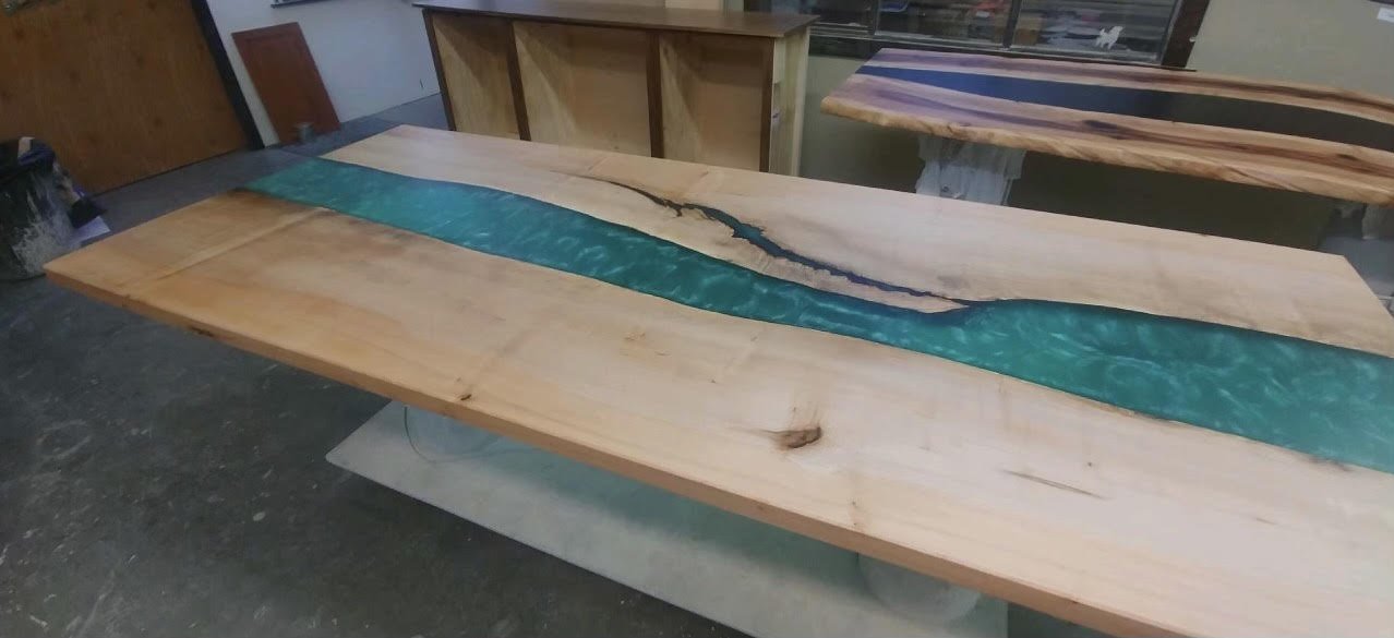 Maple Seafoam green River table 6.jpg