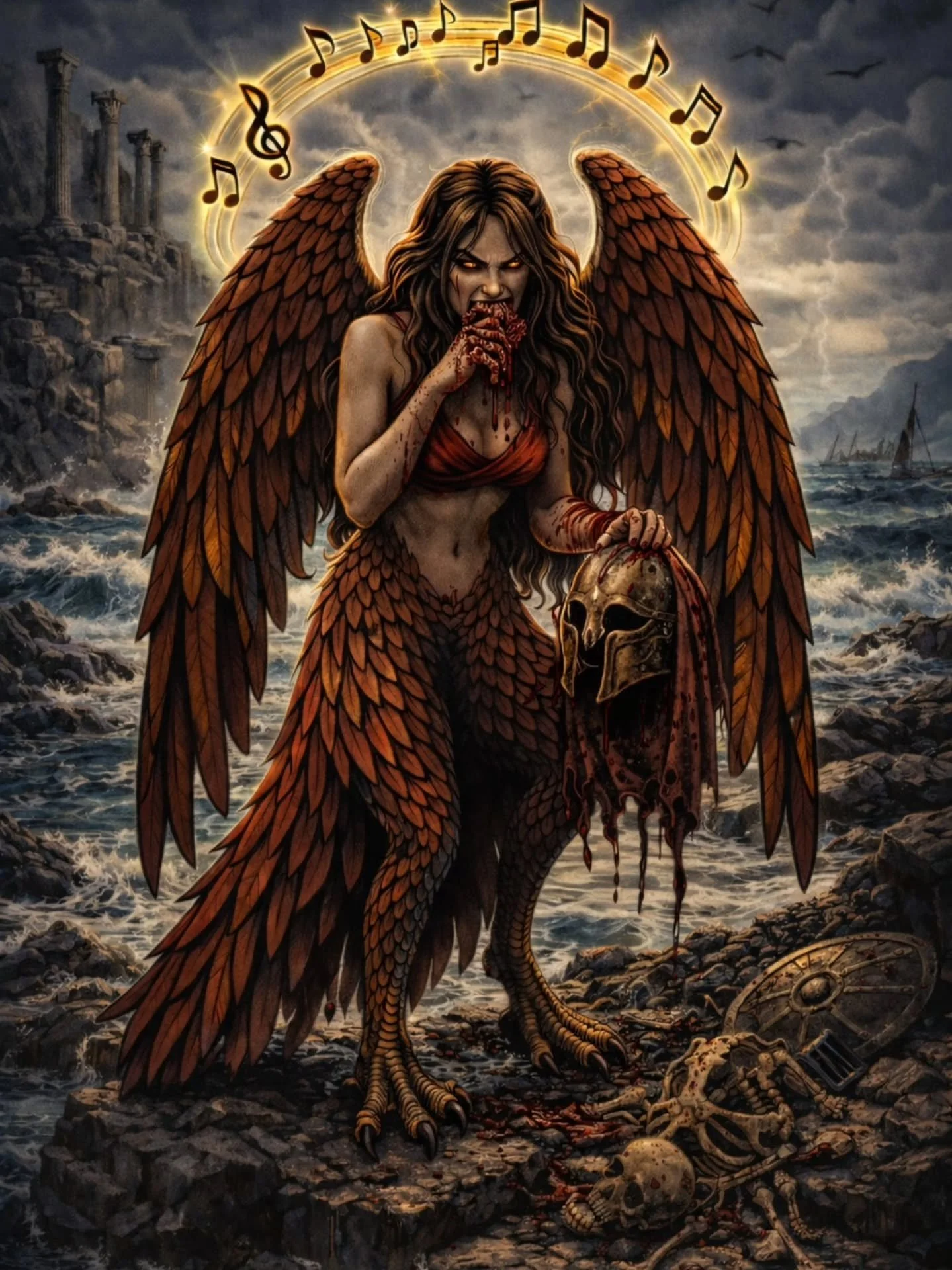 Mythic #7 Siren 
Is in production! 

The long wait is over. The next mythic is less then 2 weeks away. 

The blade: unique stainless 9" chef/gyuto shape
The handle: original colored carbon fiber 
The artwork: (not released) half nude
Additions: 