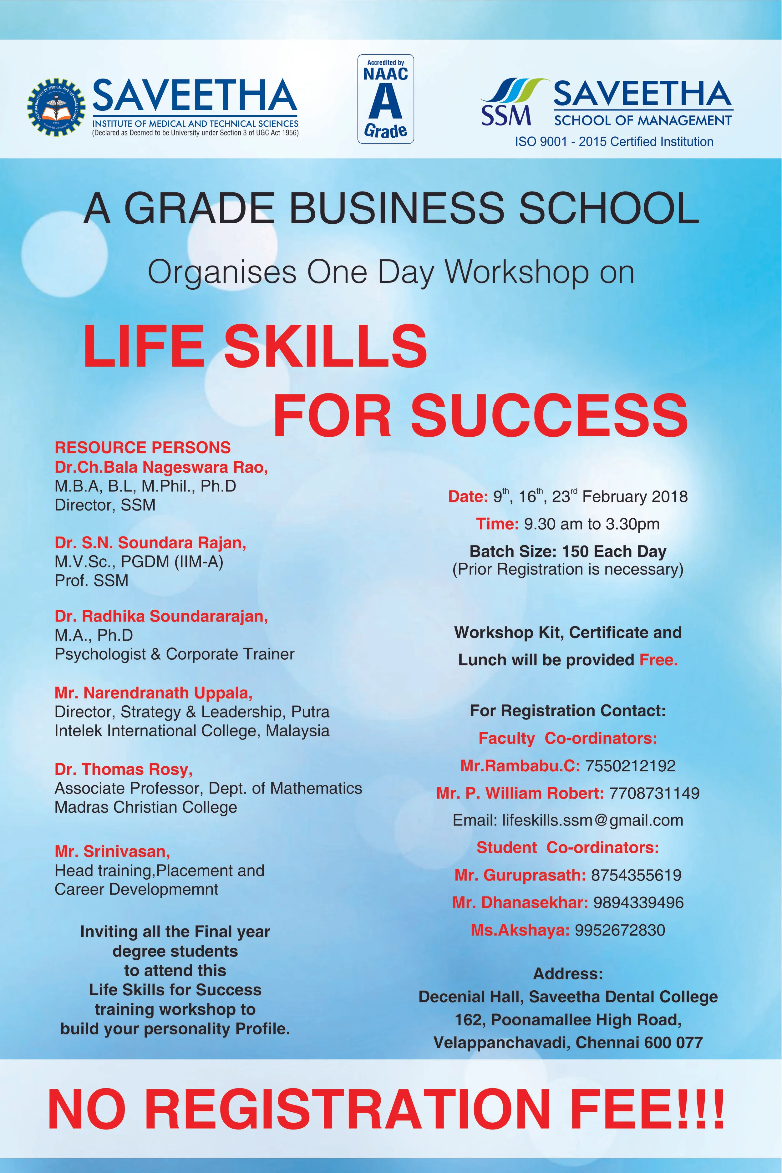 LIFESKILLS FOR SUCCESS