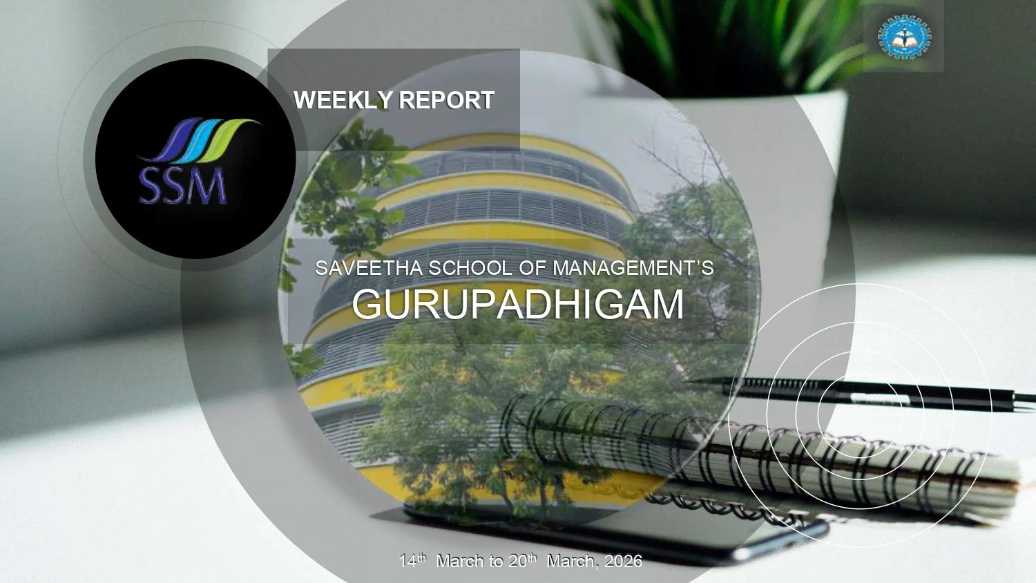 Weekly Report 14.03.2026 to 20.03.2026