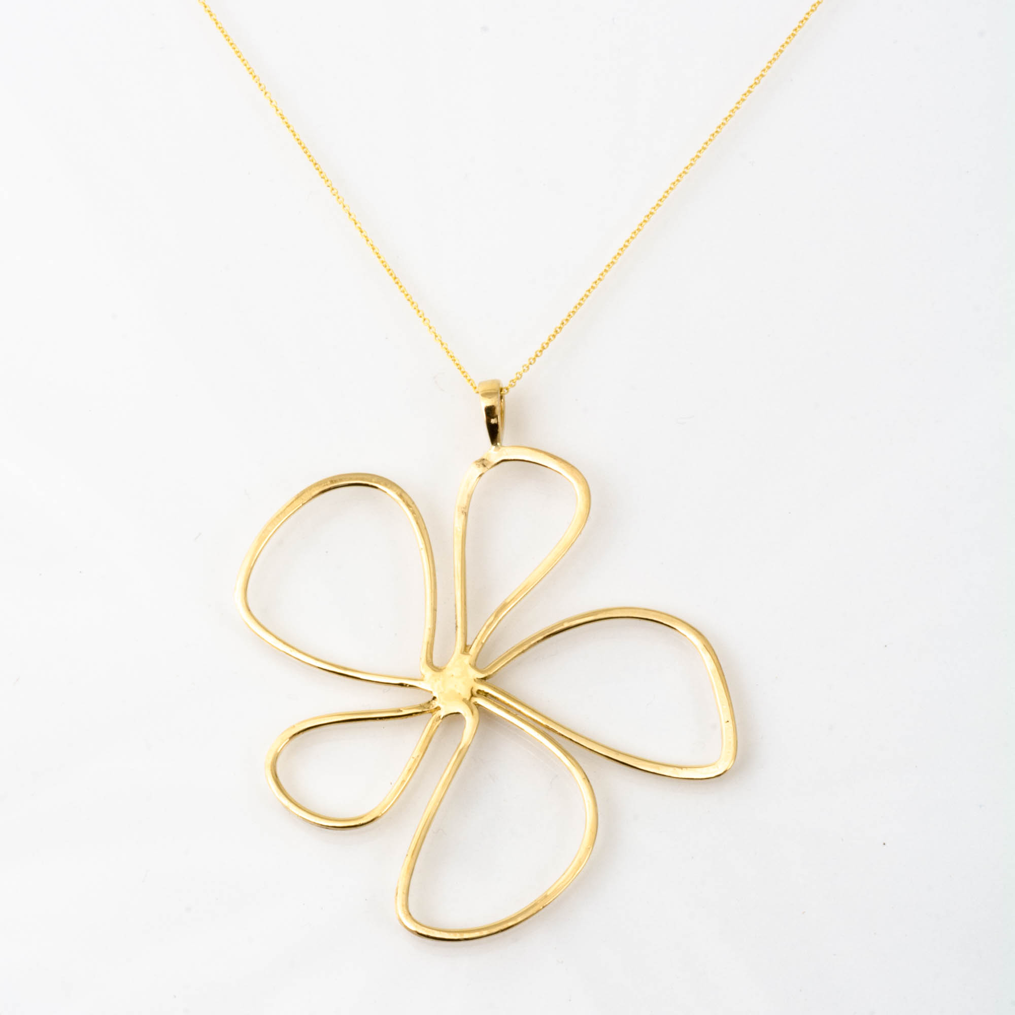 blossom necklace gold