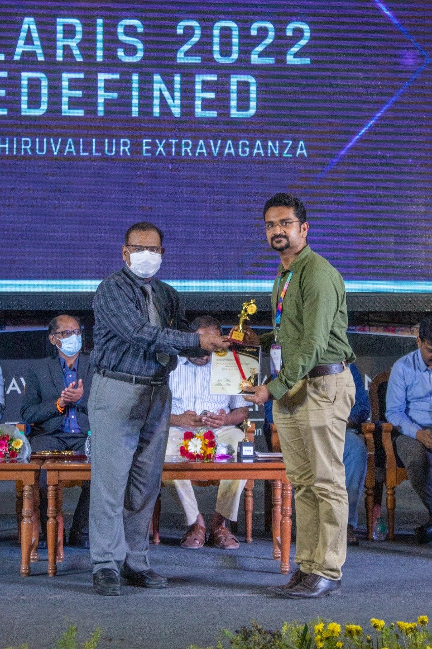 Dr.Jishnu Krishna Kumar (Best Academician)