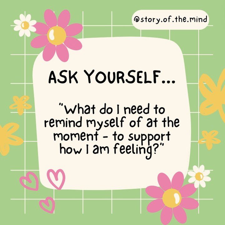 ASK YOURSELF:
&ldquo;What do I need to remind myself of at the moment - to support how I am feeling?&rdquo;

#anxiety #autism #mentalhealth #mentalhealthtips #mentalhealthquotes #mentalhealthsupport #mentalhealthmatters #mentalhealthrecovery #mentalh