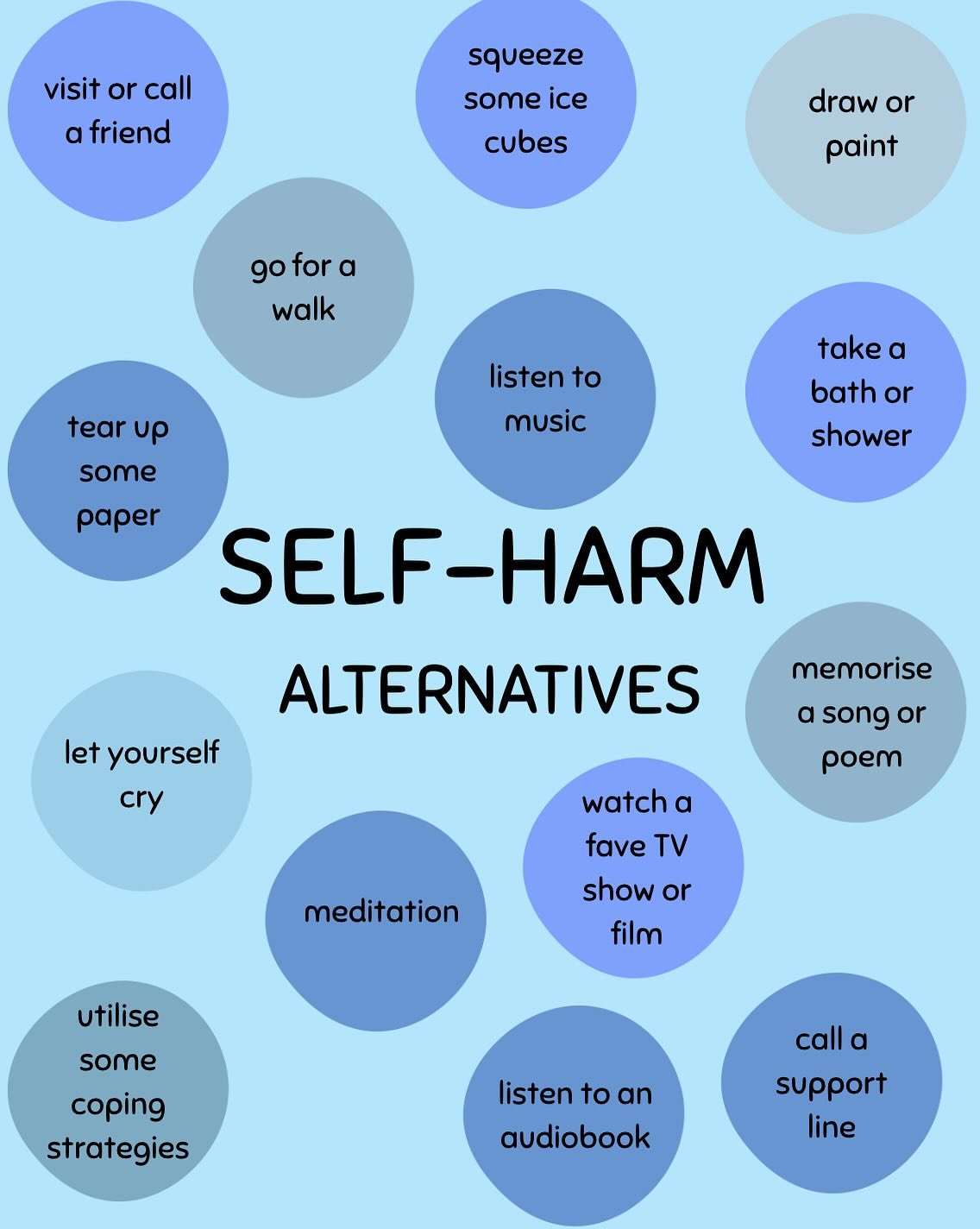 Understanding self-harm.

If you&rsquo;re experiencing a tough time or would like some advice. Here are a few different avenues you can go down to get help. You can see a doctor, counsellor, talk with someone you know and trust. For&nbsp;immediate su
