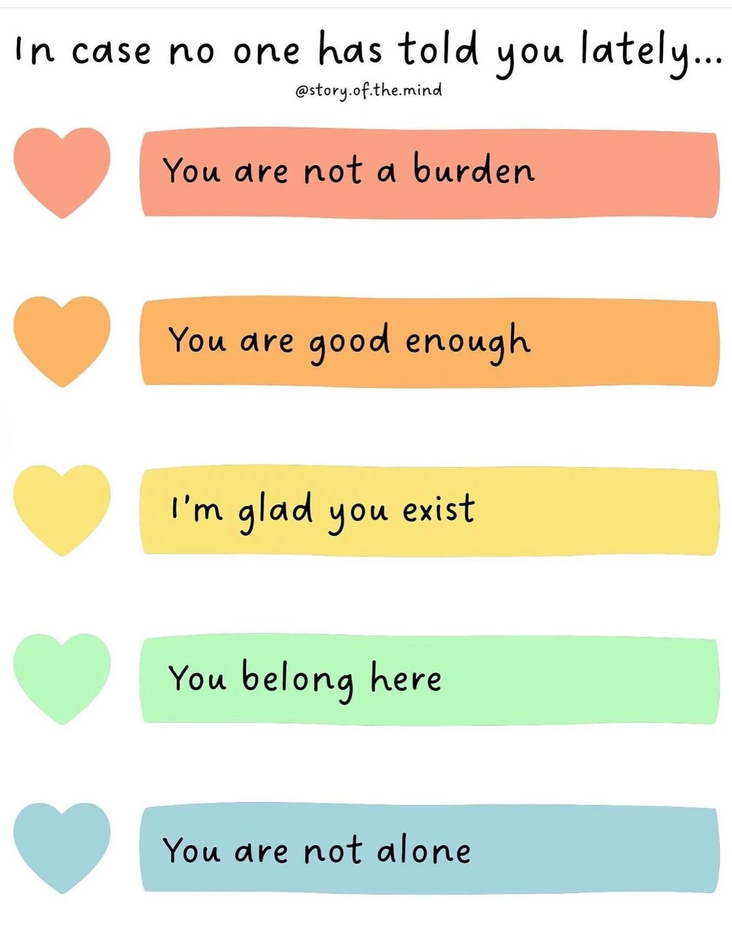 Some words of encouragement.

💗❤️🧡💛💚💙💜

#selfcare&nbsp;#selflove&nbsp;#love&nbsp;#mentalhealthmatters&nbsp;#mindfulness&nbsp;#wellness&nbsp;#loveyourself&nbsp;#inspiration&nbsp;#healing&nbsp;#happiness&nbsp;#positivity&nbsp;#positivevibes&nbsp;