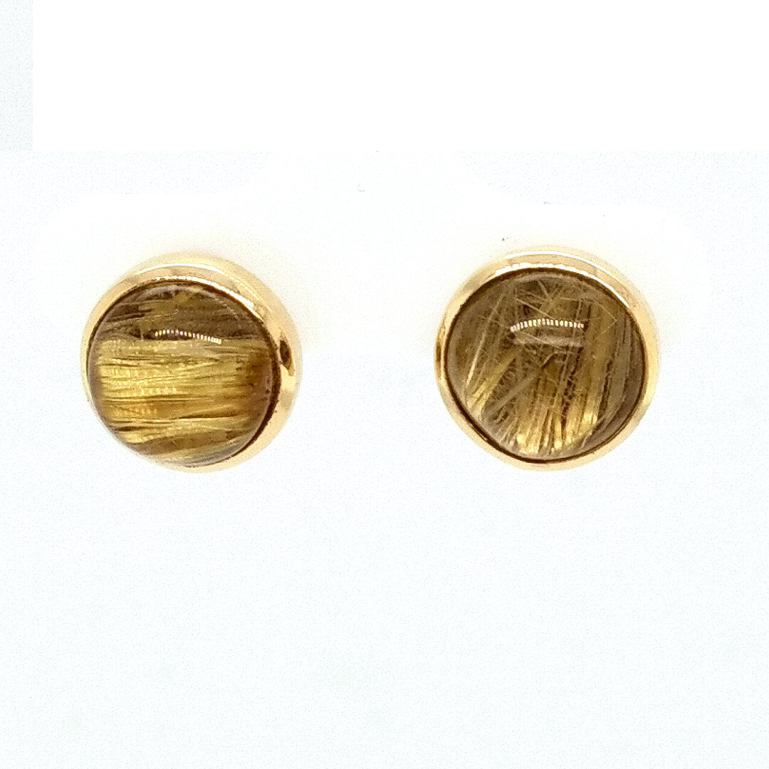 Rutilated Quartz Earrings by LeRoy Jewelers