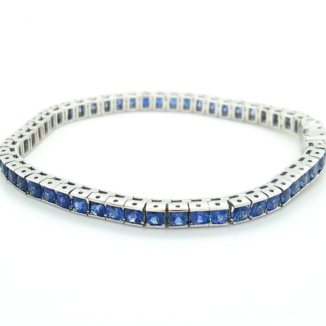 White Gold Sapphire Bracelet