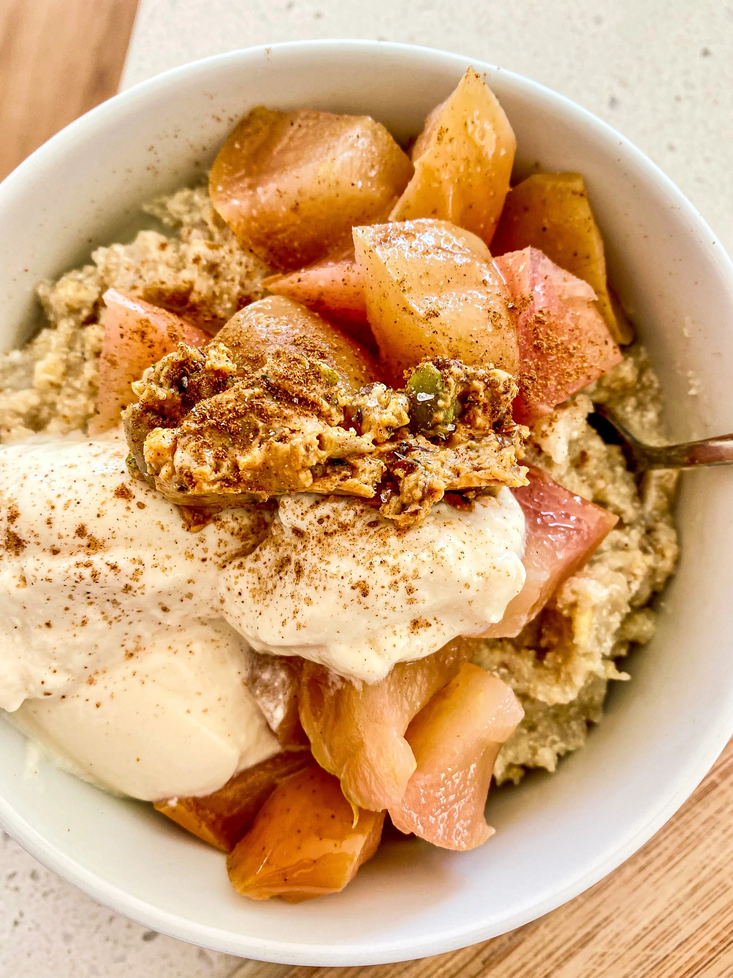 Apple Cinnamon Quinoa Porridge — Naturally Nina