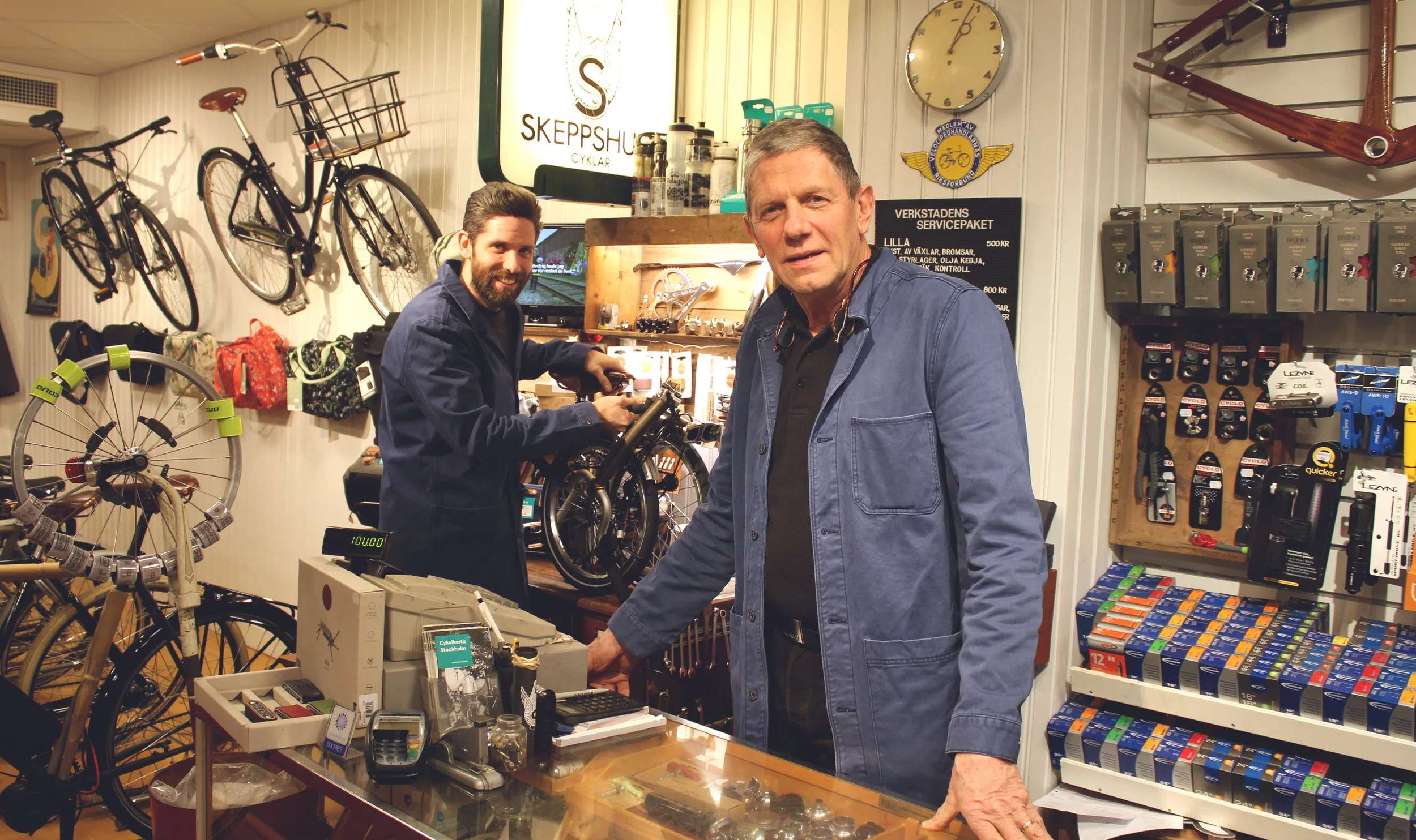 Son och far Martin och Lars-Åke Fredberg