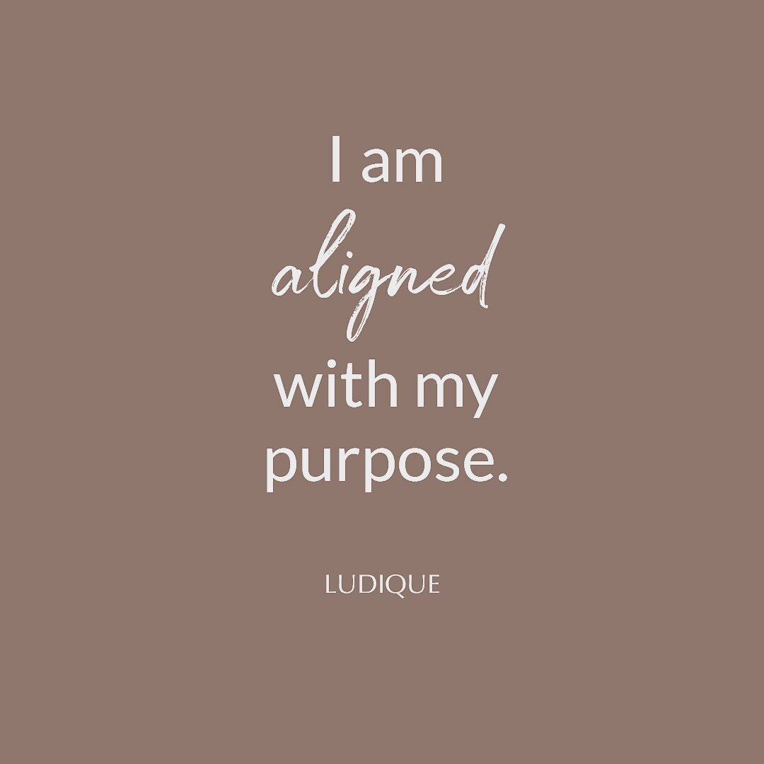 I am aligned with my purpose 🌿🌿🌿🌿 What a powerful sentence! #purpose #ludiqueconnection #ludiquecollection #giocarrillo #power #mininfulllife