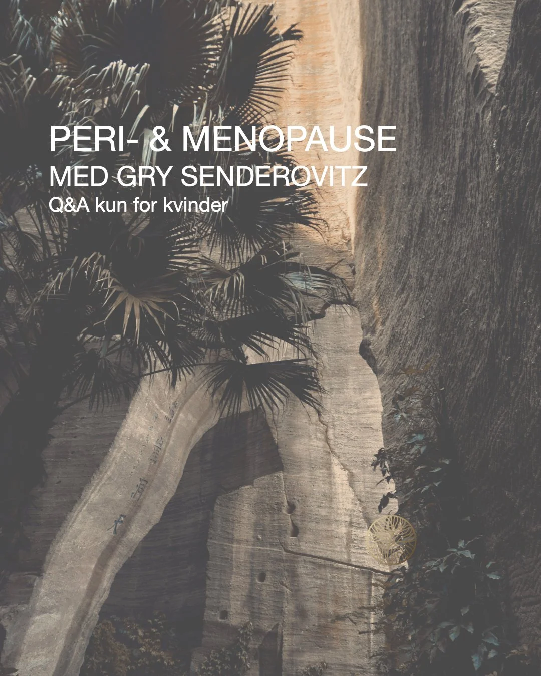 D. 9/12 kl. 17.30-19.00 Perimeno- & menopause med Gry Senderovitz Q&A kun for kvinder