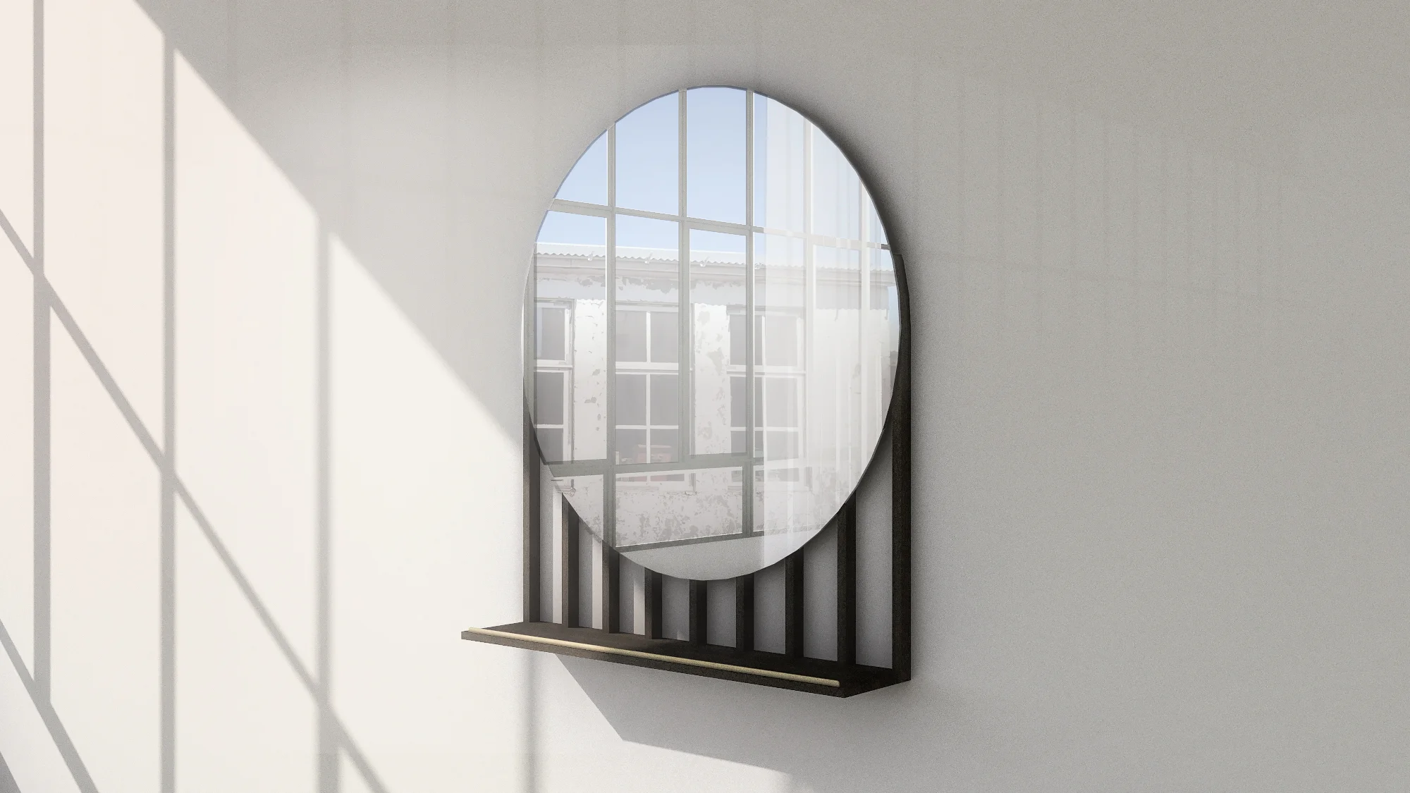 Mirror - Smoked Oak