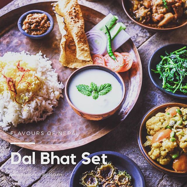 Nepali Dal Bhat Set. The one think Nepalese people need on a daily base and most please even twice a day. It&rsquo;s a amazing combination of flavours and healthy ingredients. #dalbhat #nepali #food #foodphotography #pimhorversphotography #tasty #veg