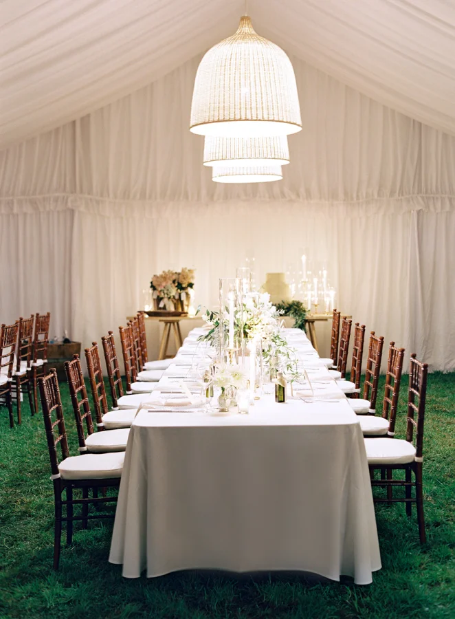 Elegant tented reception