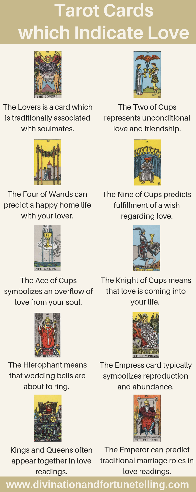 tarot cards which indicate a potential for love — lisa boswell