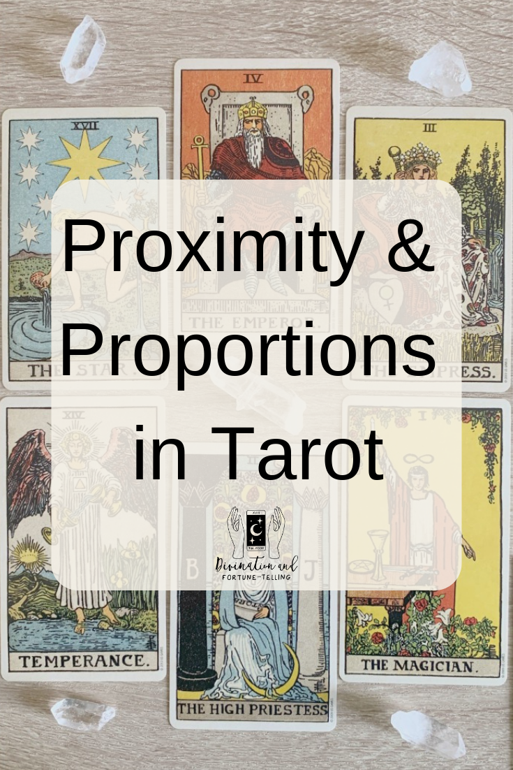Art Illustrations: When do special number combinations apply in Tarot? How close together do cards have to be to count as significant? In this post, we look at how to read proximity and proportions in Tarot, when they matter and when they do not. If you would like to improve your Tarot, this post will get you receiving more detail in your Tarot card readings.