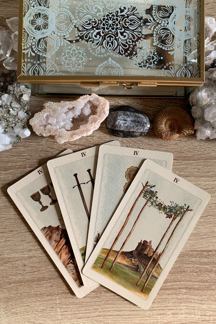 Multiple two, three, four Fours in a Tarot card reading meaning. Lots of love and relationships..png