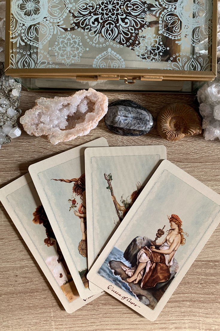 The meaning of getting multiple or lots of Queens in a Tarot card reading spread. Here is the interpretation for Queens love and work readings..png