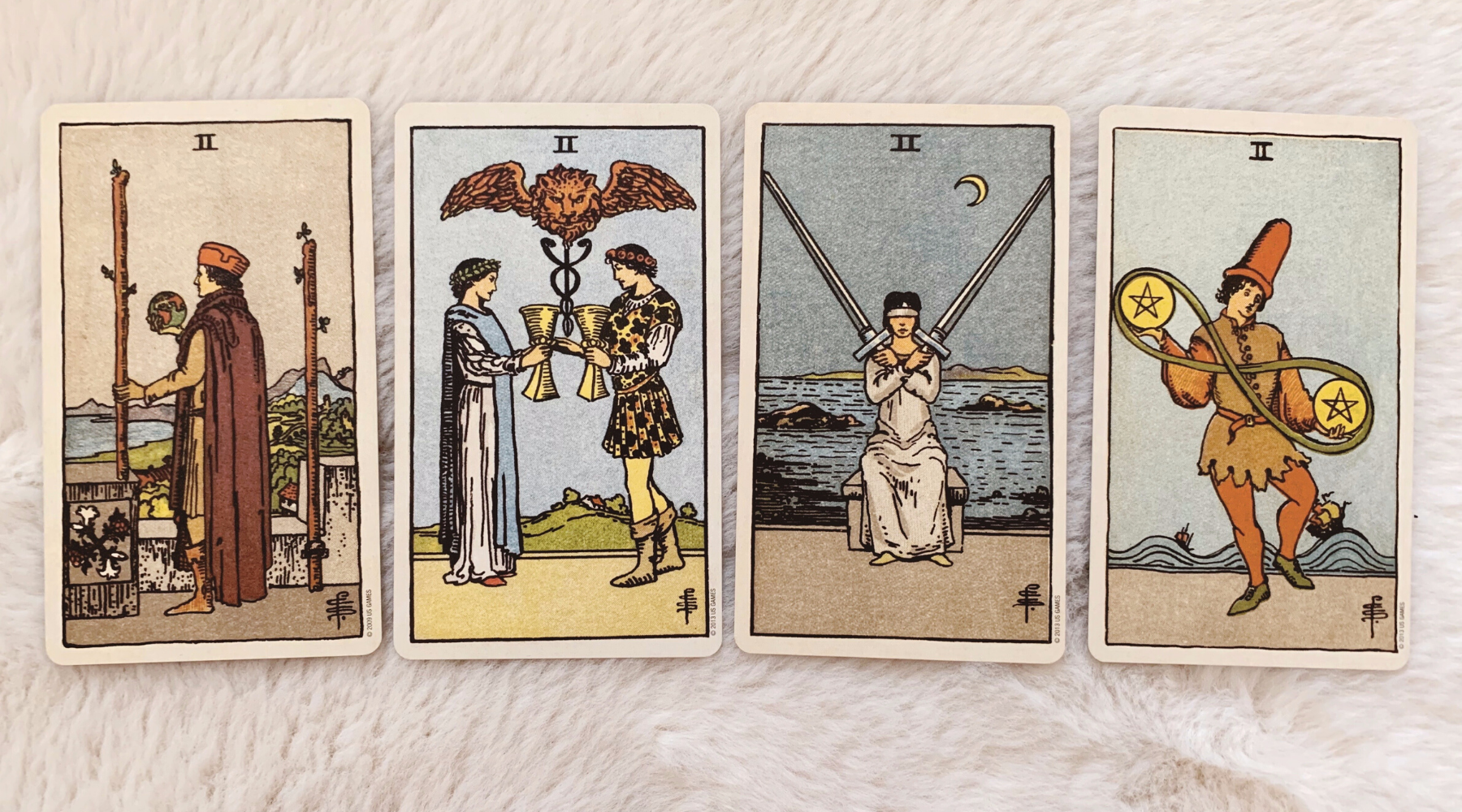Multiple Twos in a Tarot Reading 