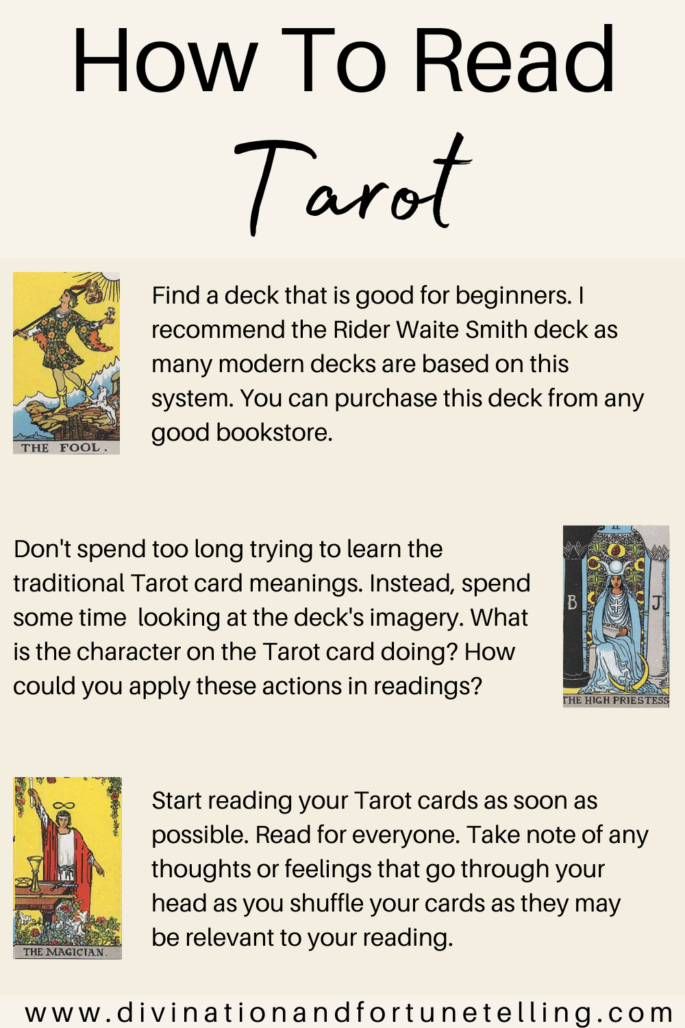 How To Read Tarot Tarot For Beginners) — Lisa