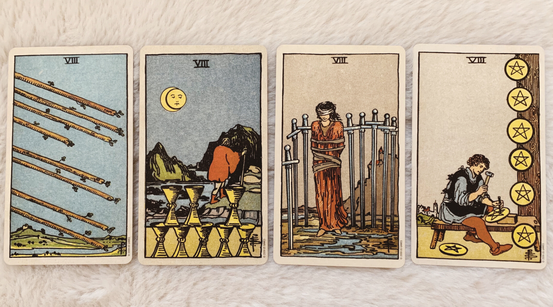 Multiple Eights in a Tarot Reading