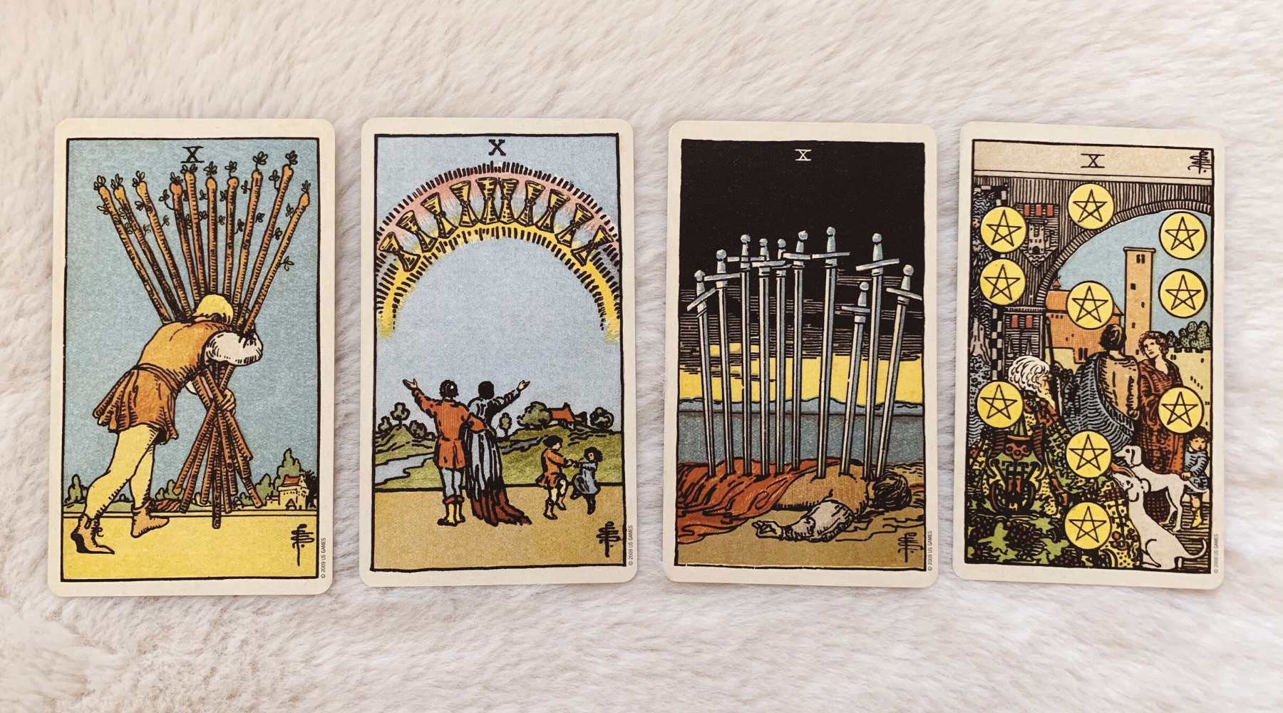 Multiple Tens in a Tarot Reading