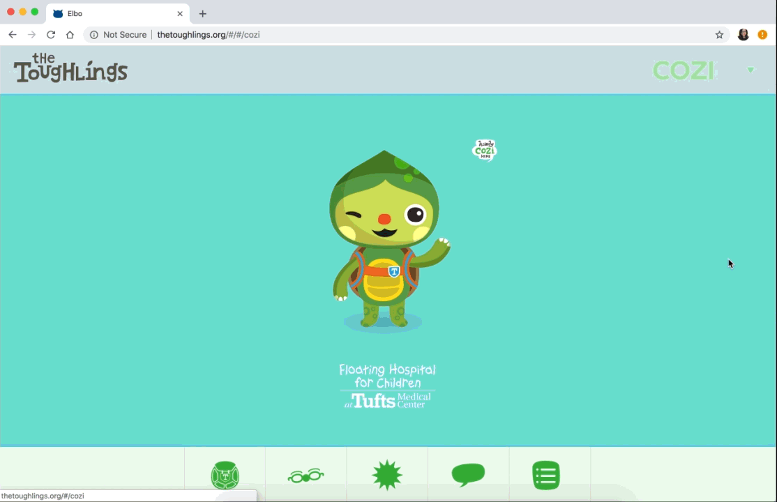 Character introduction for Cozi