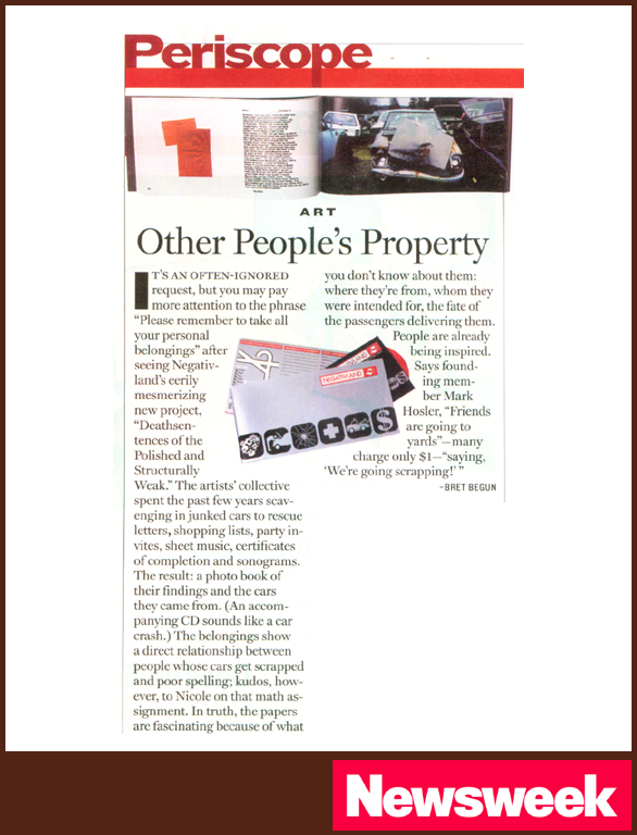 NEGATIVLAND | NEWSWEEK