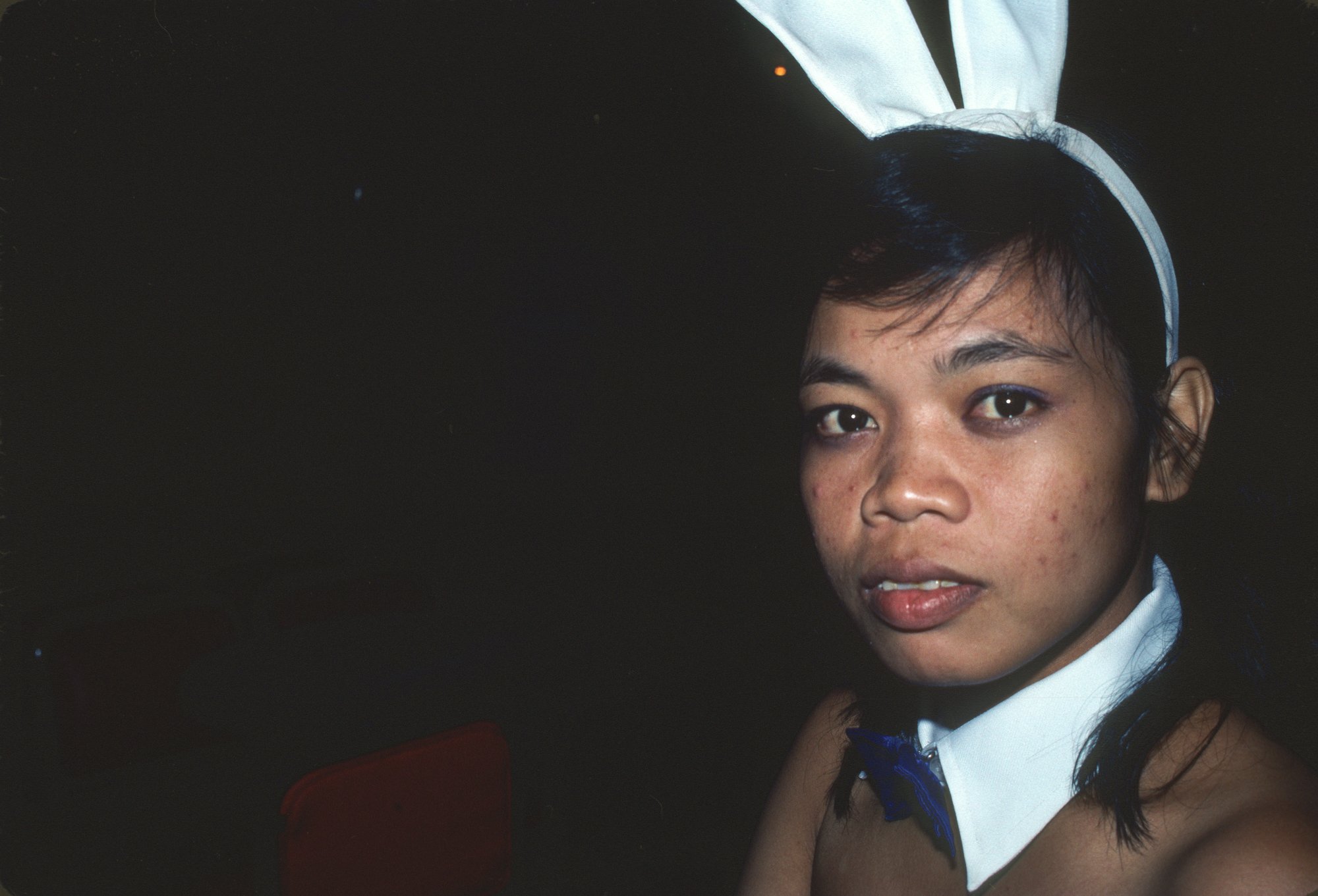 Bar Worker in Playboy Costume Large Bar, Magsaysay Drive, Olongapo City, RP