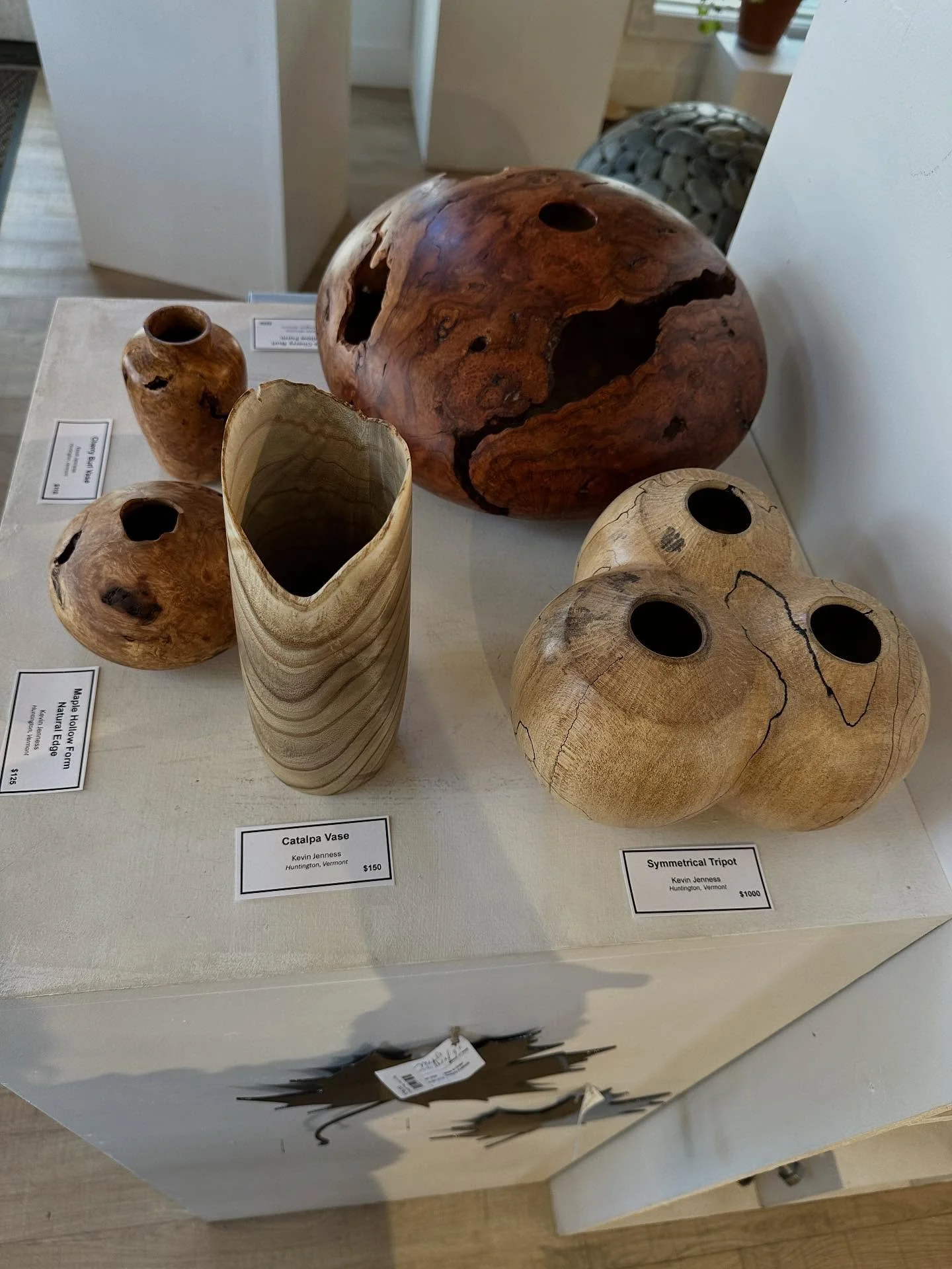 Welcome to the gallery Kevin Jenness! He&rsquo;s been working with wood for over 50 years. With an extensive history in cabinet making, he now brings an amazing skill set to wood turning. We&rsquo;re honored to feature his work!

So many amazing drop