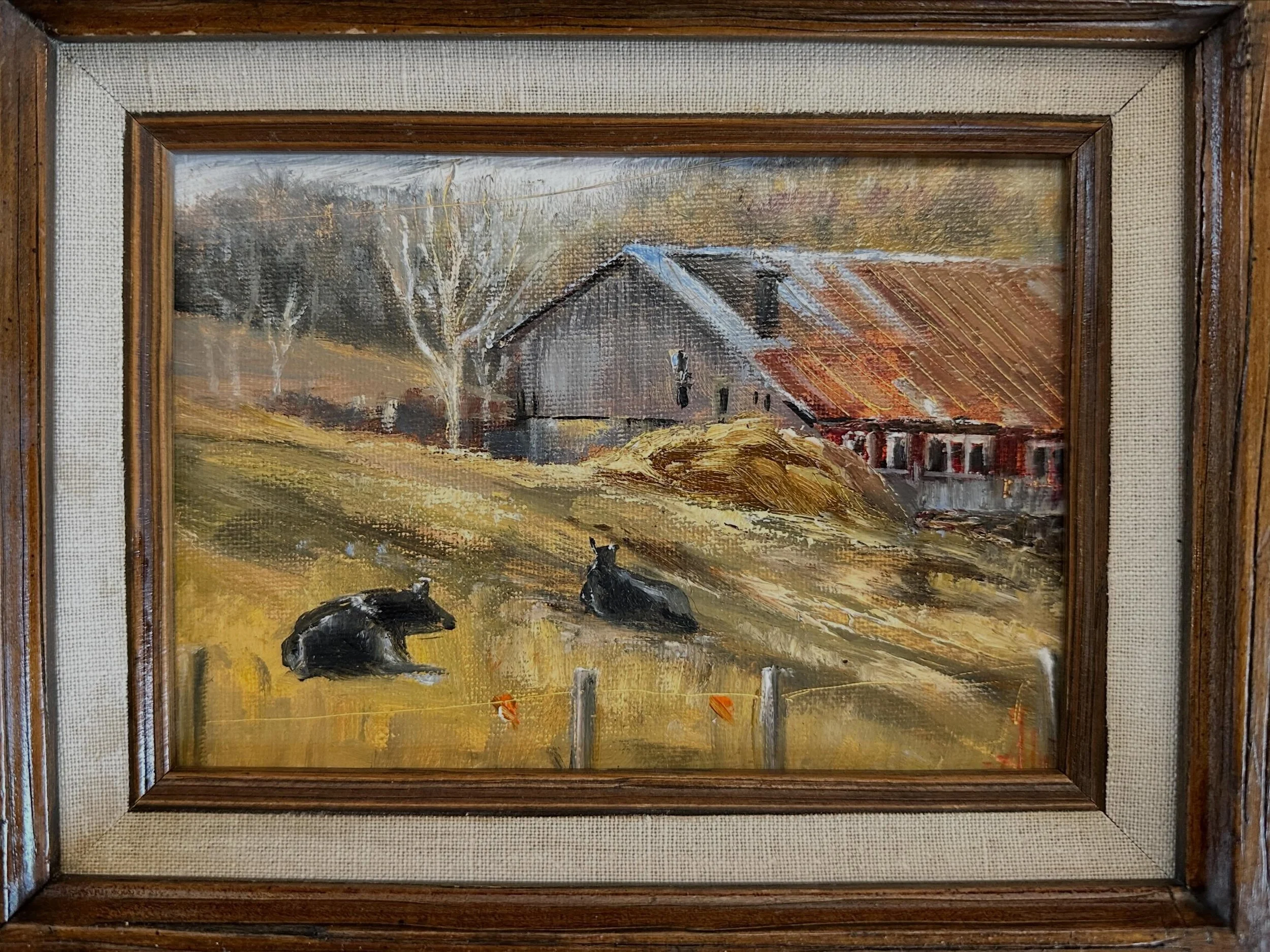 New originals by the wonderful @mermaidsilk Anna Yakubovskaya! Anna&rsquo;s paintings perfectly capture the different moods that the Vermont landscapes float through. We are always excited to see what she has been working on, and this new collection 