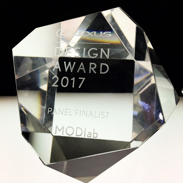 Incredible night at @latriennale for the @lexusdesignaward . Come by and see &quot;PODs: Homeless YET Home&quot;, on display now...And finally, congratulations to friend-of-the-MODlab @hirotoyoshizoe on his amazing work and much deserved award!