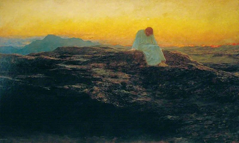 Christ in the wilderness by Briton Riviere