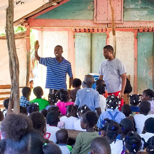 Ministering to children in Haiti