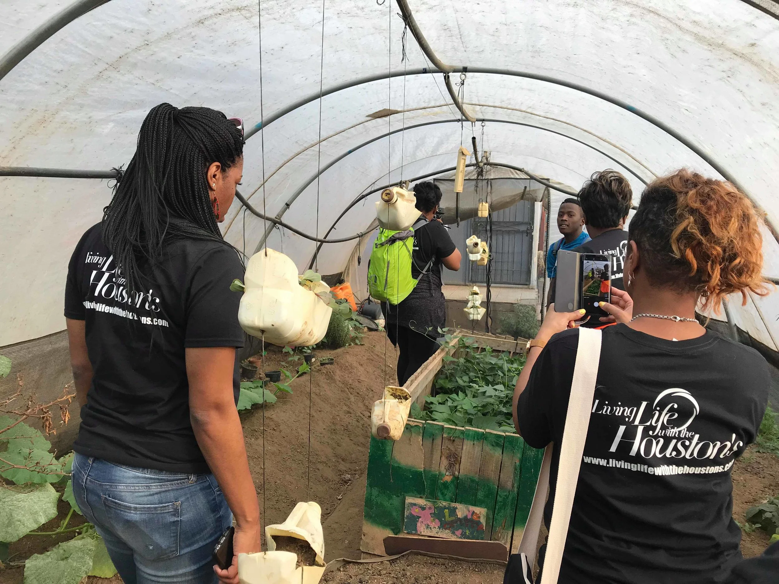 Living Life with the Houstons at a community greenhouse in Soweto Township, South Africa