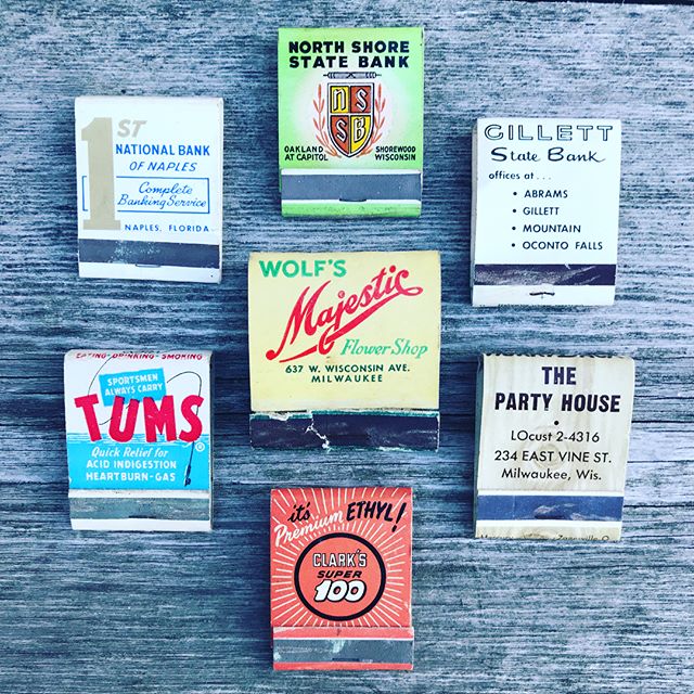 Today&rsquo;s match books wish they were this cool. #OldSchool #Matchbooks #CottageLife