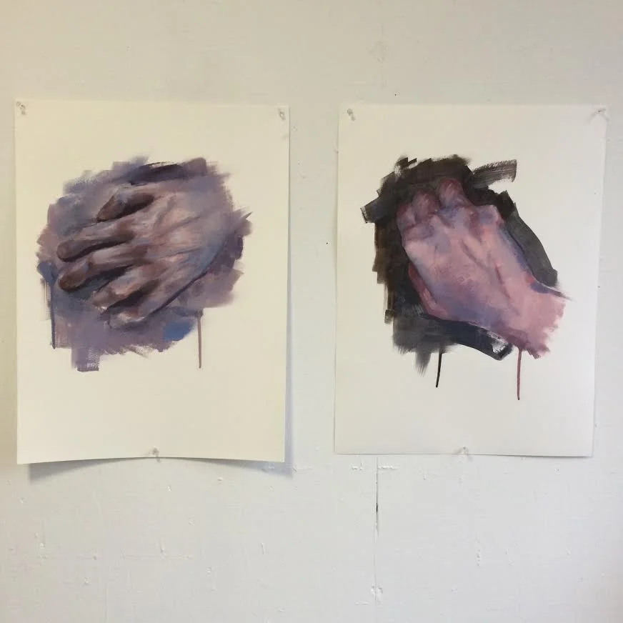 Hand Study 2 20"x16" Oil on Paper 2016