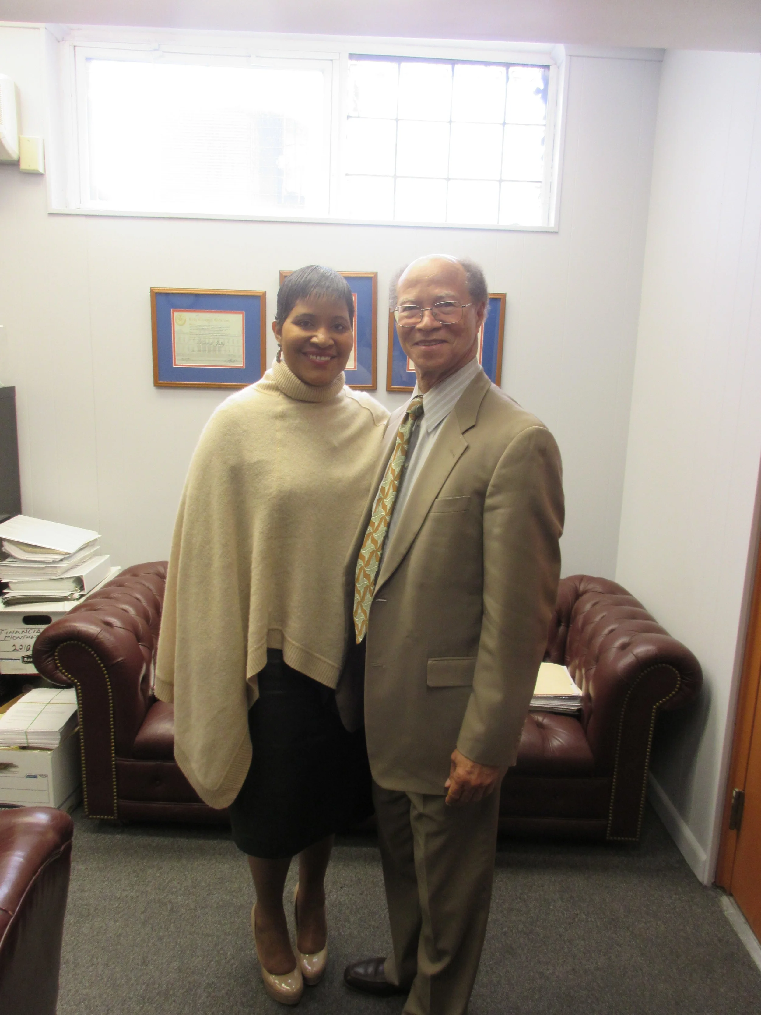 Jamaica's Consul General Ms. Trudy Deans; Tower Isles President Mr. Patrick Jolly