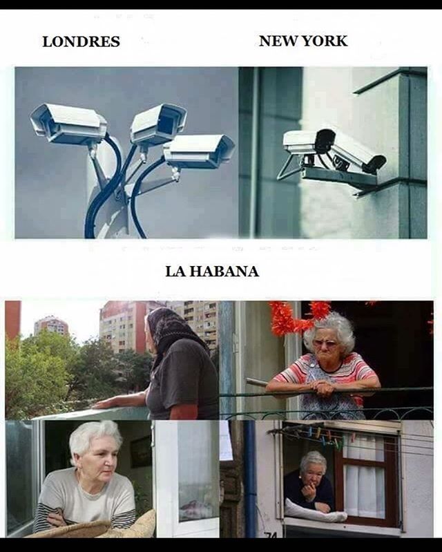 The best surveillance, found right here in La Habana! #bphcuba 
#travelcuba #visitcuba #explorecuba #travel #cuba #havana #lahabana #cubatour #travelblogger #instatravel #lol #instameme #2018 #cubalive #havananights
