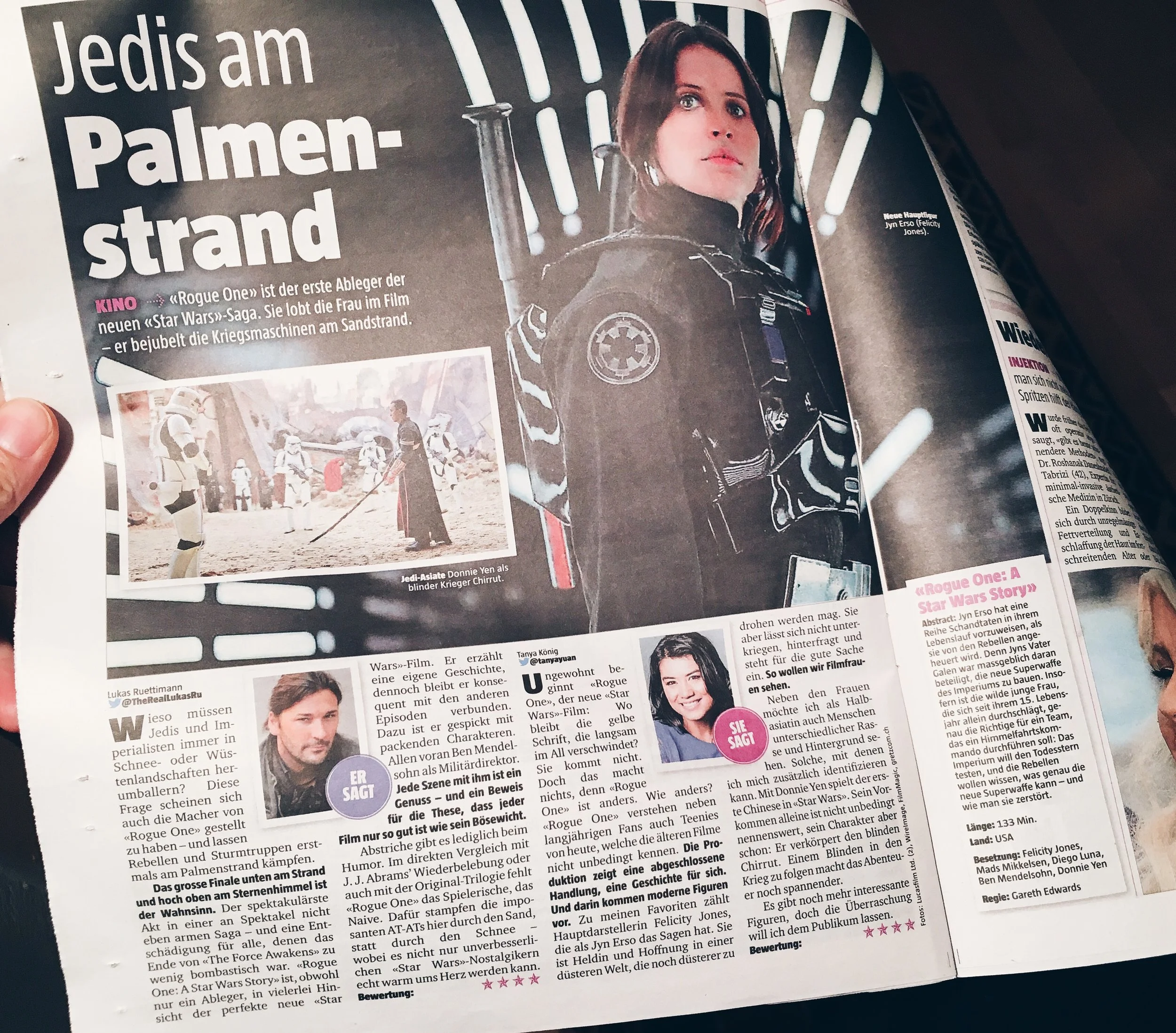 Filmkolumne: Der neue Star-Wars-Film «Rogue One» 