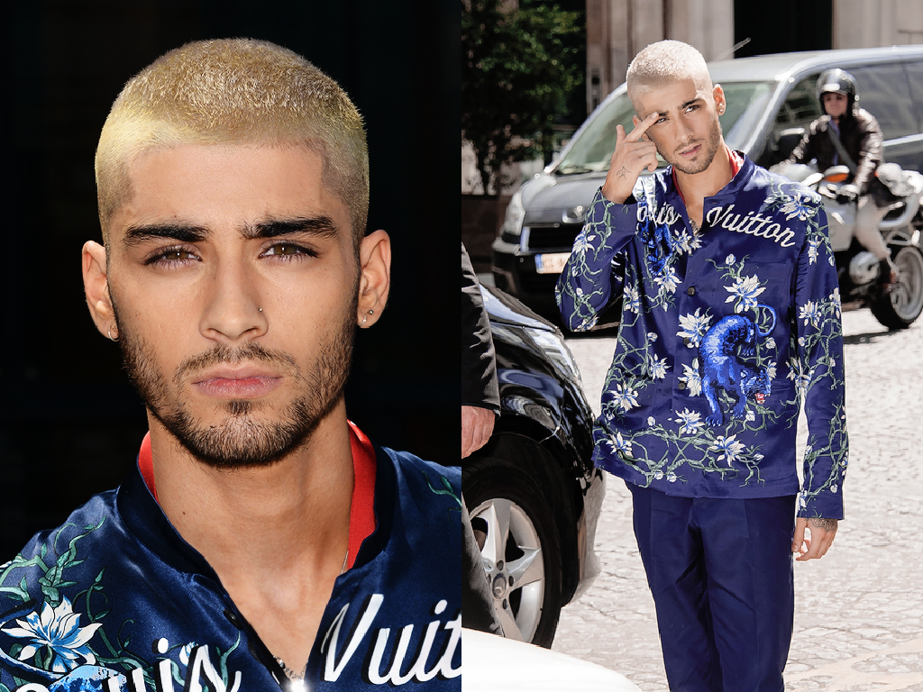Zayn Malik His Blonde Hair Take Over Pfw Whatsblogging