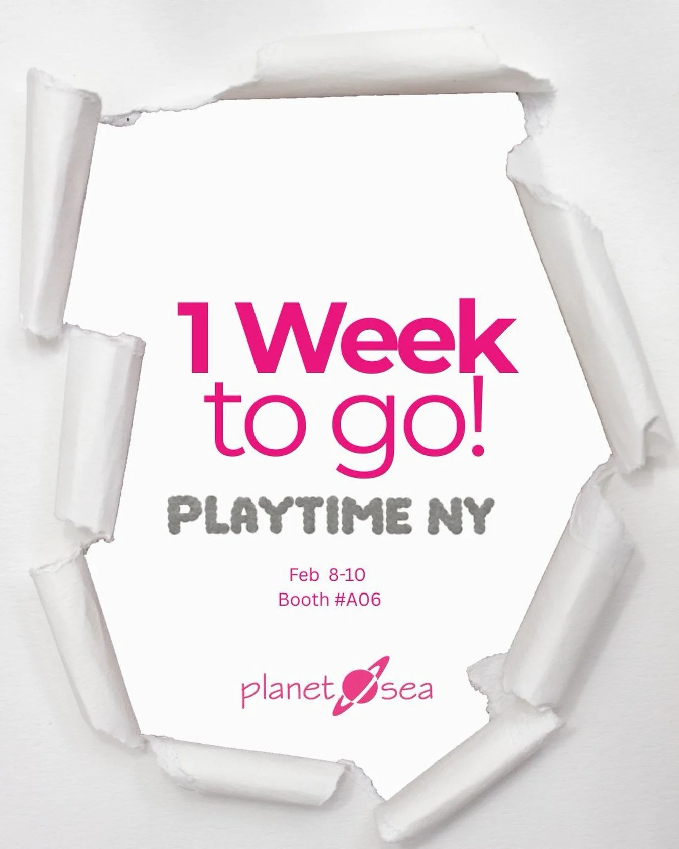 Only 1 week to go! ✨
We&rsquo;re getting ready for Playtime NY, and we can&rsquo;t wait to see you there.
📍 Feb 8&ndash;10 | Booth #a06 

#iloveplaytime #planetseakids #ny