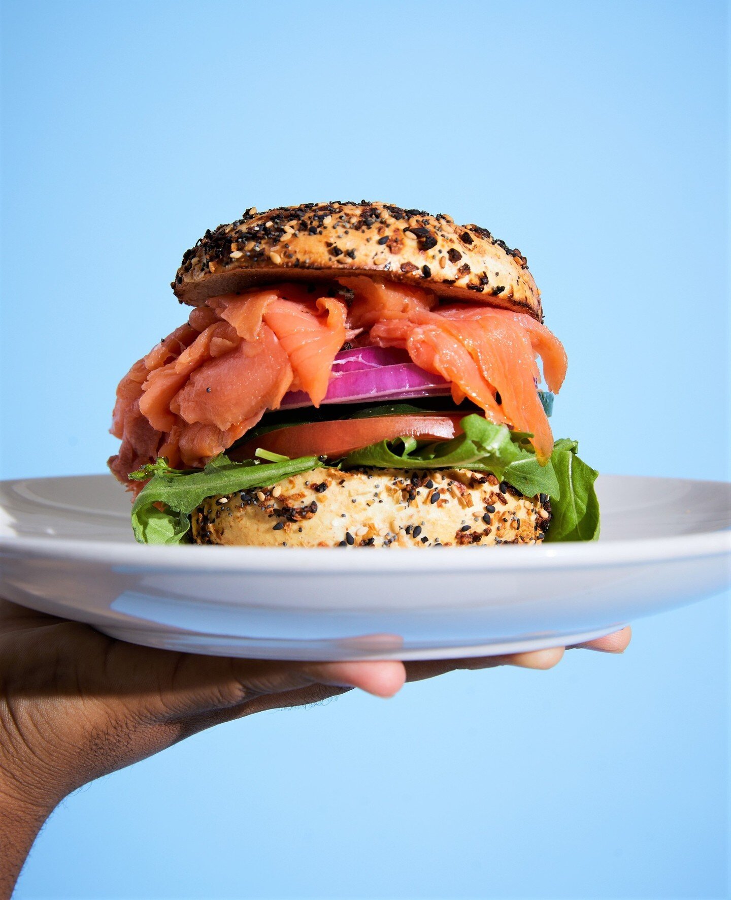 Smoked Salmon Bagel- pro tip: choose an everything bagel &amp; savory cream cheese 🤤⁠
-⁠
-⁠
-⁠
#phillybrunch #brunchfood #breakfast #phillybreakfast #phillylunch #phillyfoodies #byob #phillybyob #eggs #coffee #morningroutine #phillyfoodfinds #brunch