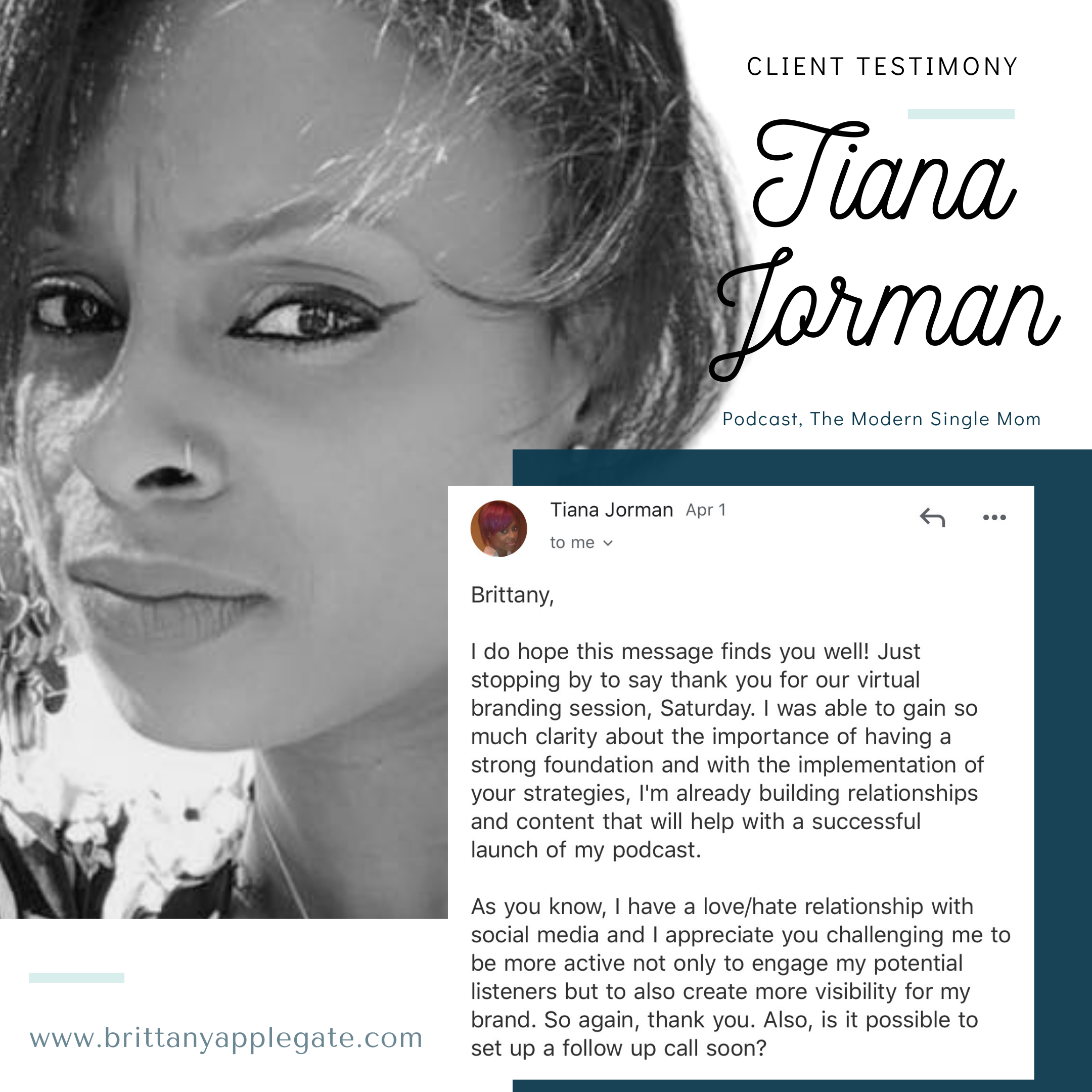 Tiana Jorman, Podcast - The Modern Single Mom