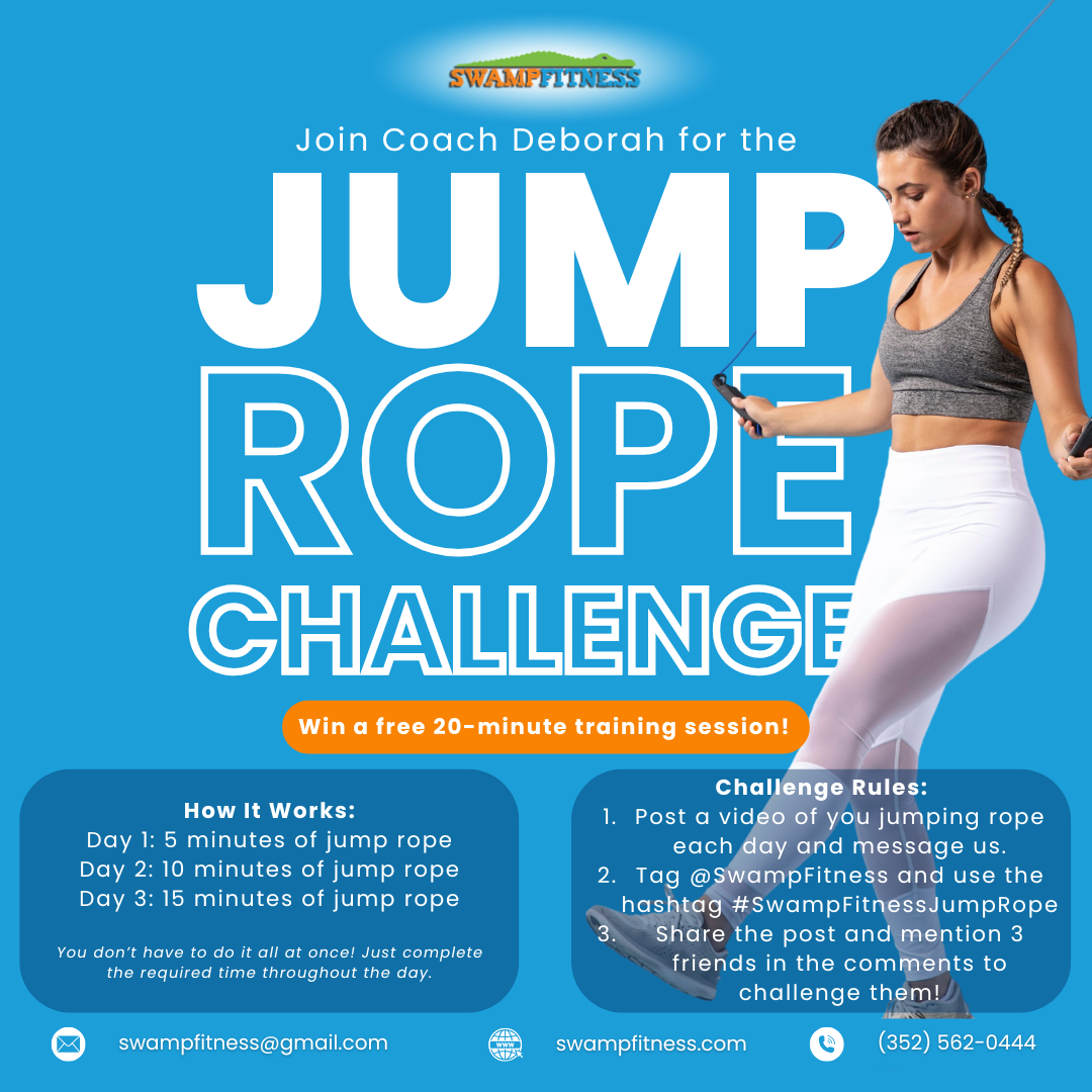 Swamp Fitness Jump Rope Challenge: Boost Your Cardio &amp; Win a Free Training Session!