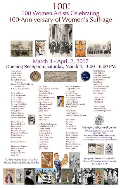 "100!" Curated by Bibiana Huang Matheis at Howland Cultural Center, Beacon, NY