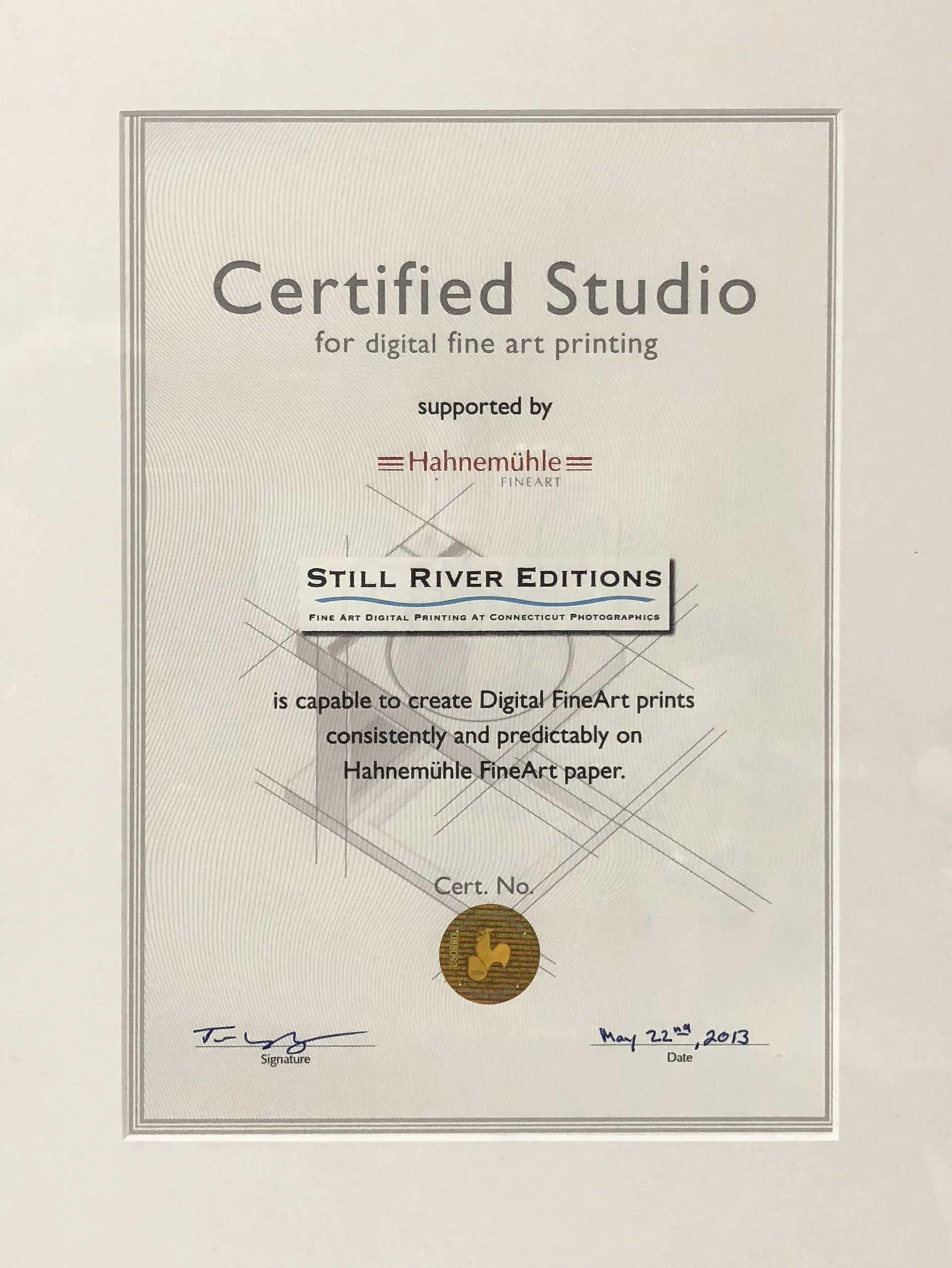 cert_studio.jpgStill River Editions Certified  Studio