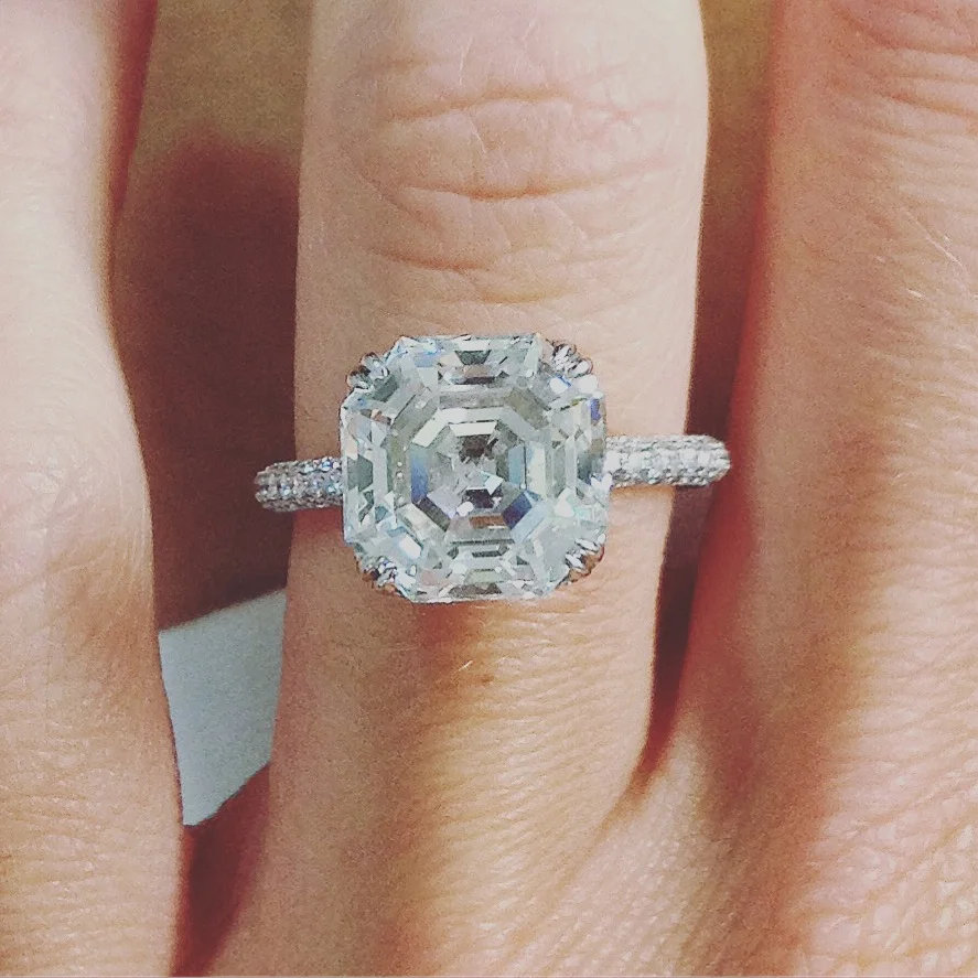 Asscher Cut Engagement Ring