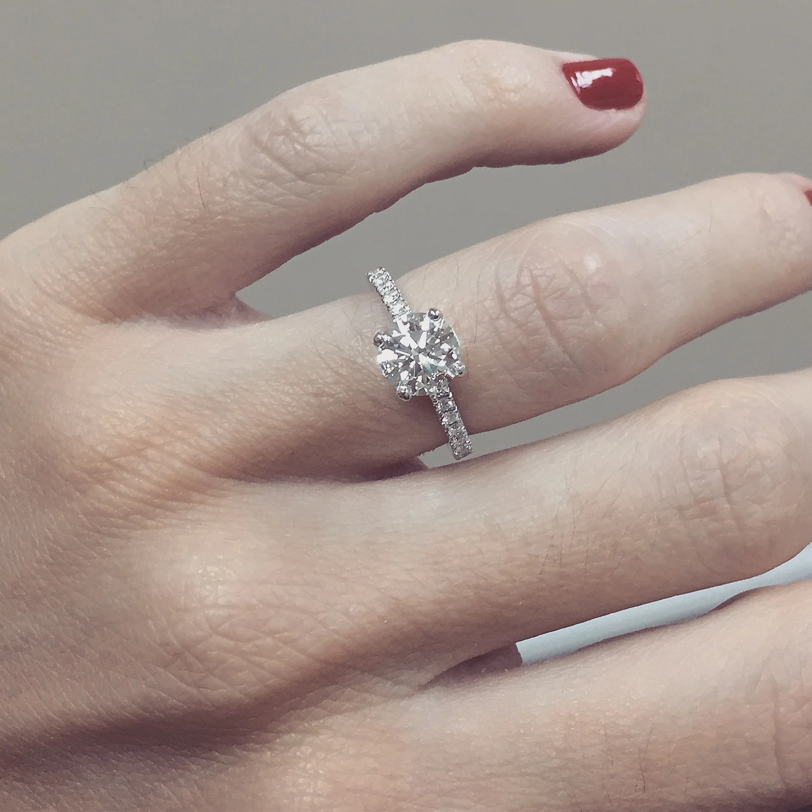 Round Engagement Ring