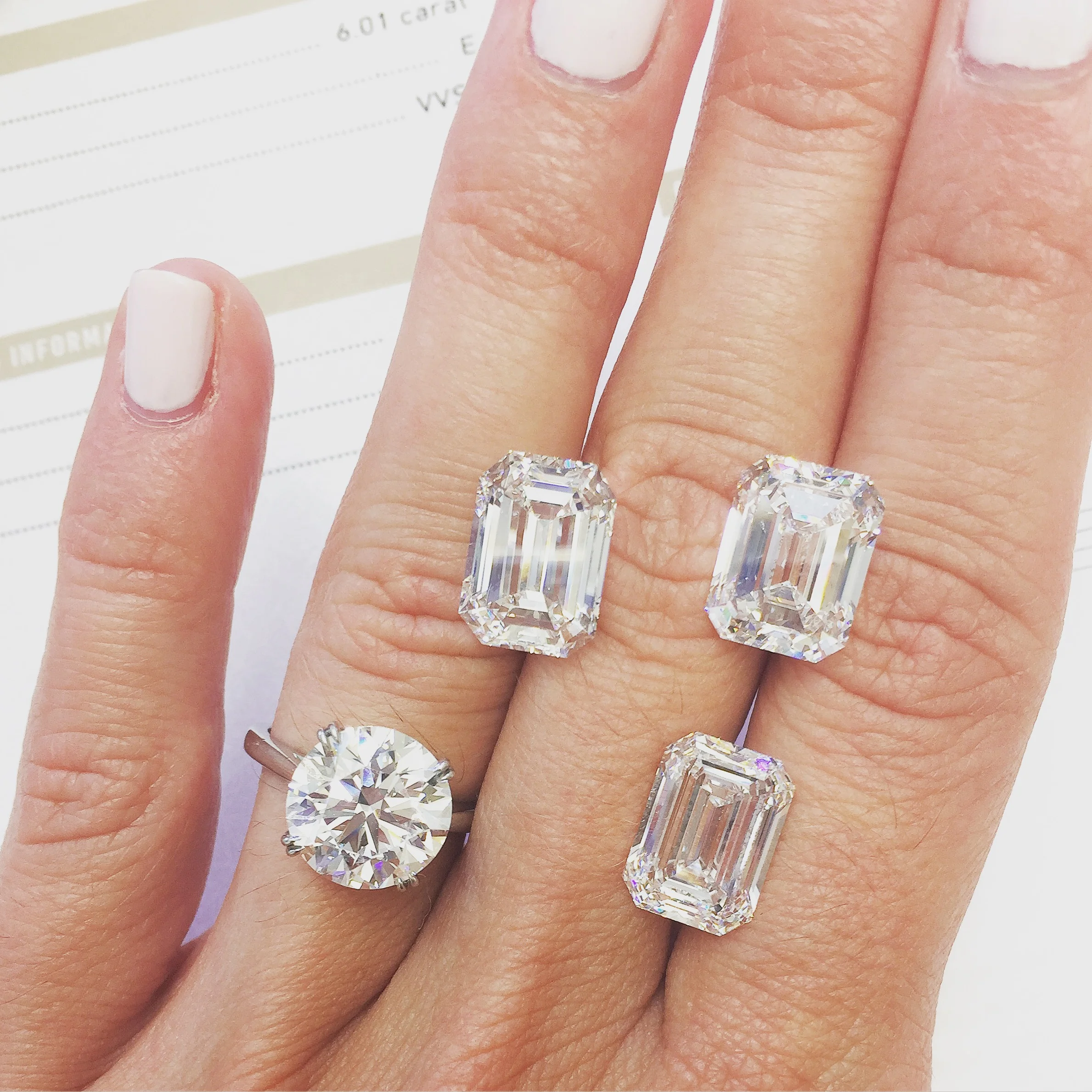 Loose Emerald Cut Diamonds